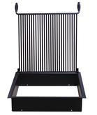 28 Inch Square Fire Pit with Removable Flip Grate