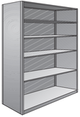 Western Pacific Deluxe Closed Shelf 6-Shelf Drawing 