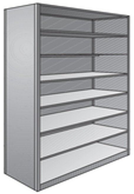 Deluxe Closed Shelf 8-Shelf Drawing