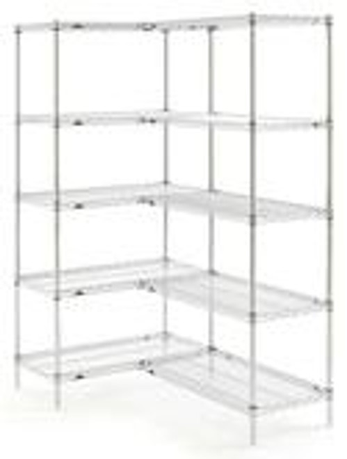 Metro Super Erecta Starter and Add-On Units - 4 Brite Shelves