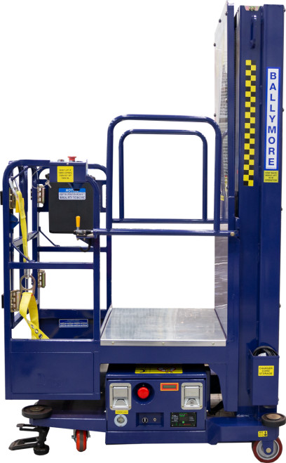 PS-10 - Ballymore Personnel Lift: Push-Around, Battery, 450 lb Load Capacity, 6 ft 4 in Closed Height