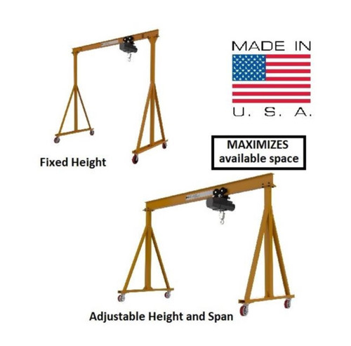 Portable Fixed & Adjustable Height Steel Gantry Cranes