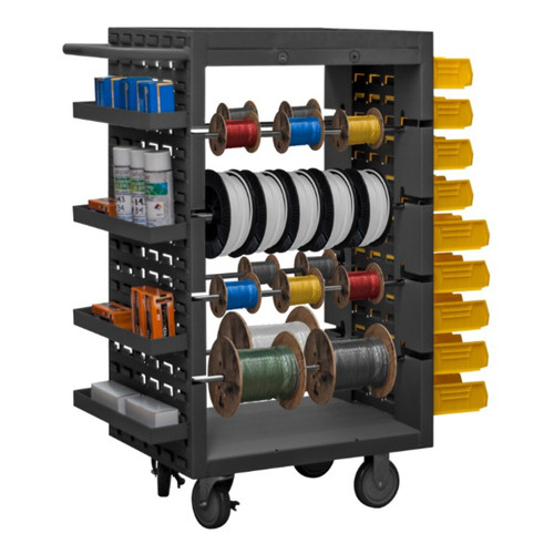 Durham Mobile Wire Spool Cart with 8 Rods MWSR8-LP-95	