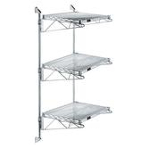 Quantum Post Wall Mount Cantilever Units 3 Tier Gray Epoxy Quantum Post Wall Mount Cantilever Units 3 Tier Gray Epoxy