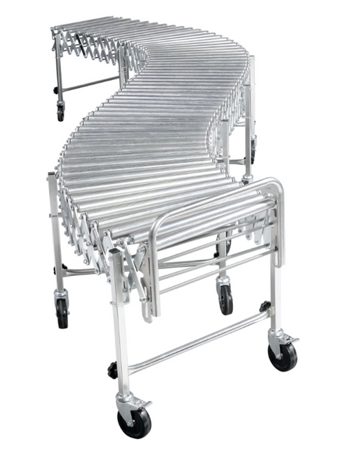 FMH Conveyors RLS24008S NestaFlex 200 Series Expandable Portable Roller Conveyors - 24" Wide | Material Flow