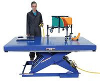 Electric Hydraulic Scissor Lift Tables 2000 lbs Capacity - Standard Ship