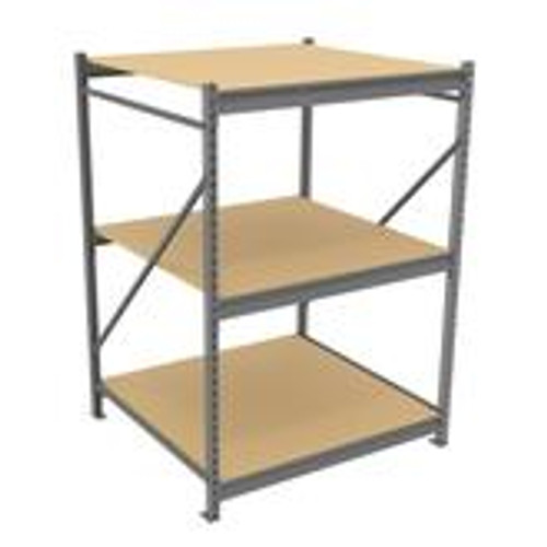 Tennsco Bulk Storage Racks - 48 inch Deep - Particleboard Decking Tennsco Bulk Storage Racks - 48 inch Deep - Particleboard Decking