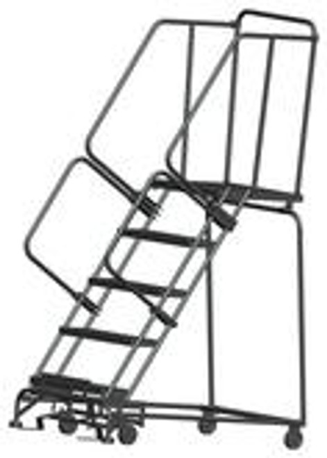 Ballymore M-2000 Series Deep Top Step Rolling Safety Ladder With Abrasive Mat Treads, Model 053221R Ballymore M-2000 Series Deep Top Step Rolling Safety Ladder With Abrasive Mat Treads, Model 053221R