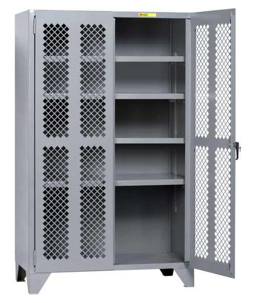 Little Giant SSLP4-A-2448 High Visibility Storage Cabinet - 4 Adjustable Shelves