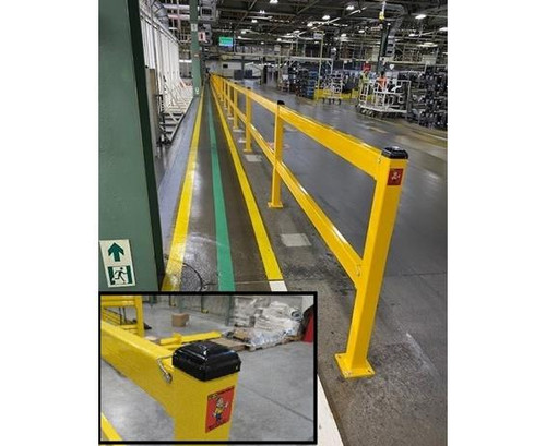 Save-Ty Yellow Heavy Duty Twin Rail with Quick Disconnect