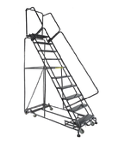 Ballymore Weight Actuated All Directional Lockstep Ladder With Perforated Treads, Model WA-AD-103214P