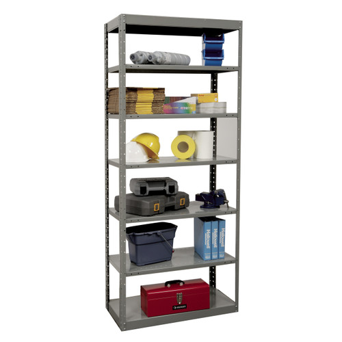 DuraTech Pass-Thru Steel Shelving - 7 Shelf - 36"W x 87"H