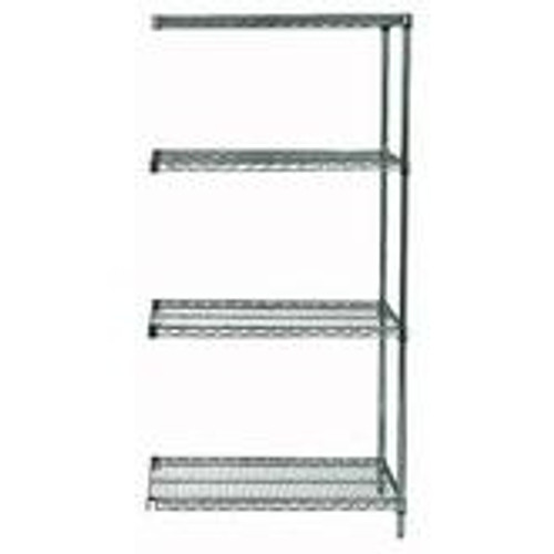 Quantum Genuine Wire Shelving Proform Green Epoxy Add-On Kit - 4 Shelves 74 Inch High Quantum Genuine Wire Shelving Proform Green Epoxy Add-On Kit - 4 Shelves 74 Inch High