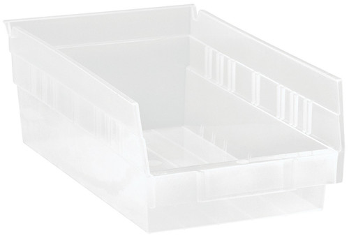 QSB102CL Clear-View Economy 4" Shelf Bins for Sale | Material Flow