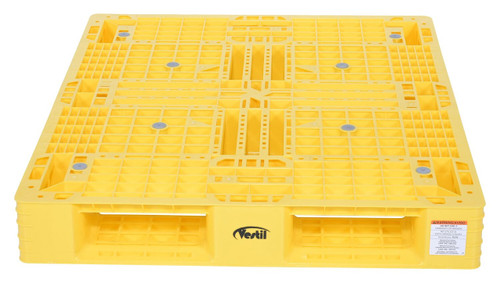 Vestil PLP2-4840-YELLOW Plastic Pallet for sale at Material Flow