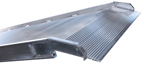 B&P Twin Tooth Traction Walk Ramps - 38 Inch Wide - 6 to 16 Feet Long Apron End