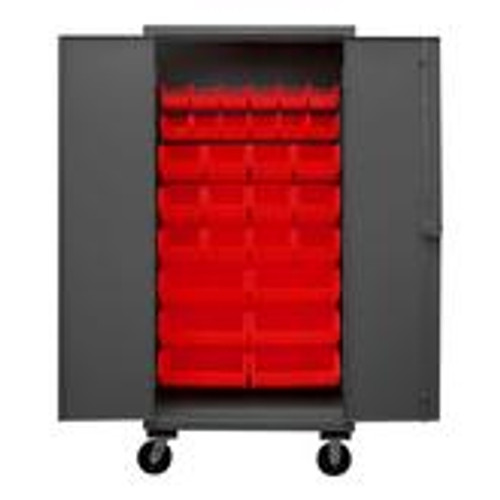 Durham 12 Gauge Mobile Cabinet with 30 Bins