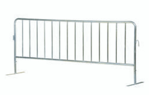 Vestil Galvanized Crowd Control Interlocking Barriers Flat Foot