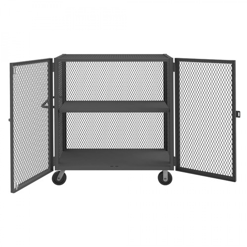 Durham Mesh Truck with 1 Adjustable Shelf HTL-2448-DD-1AS-95