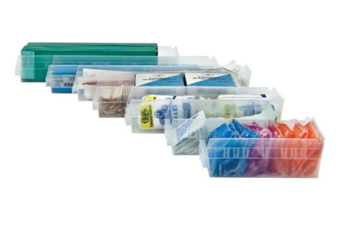 QSB110CL Clear-View Economy 4" Shelf Bins for Sale | Material Flow