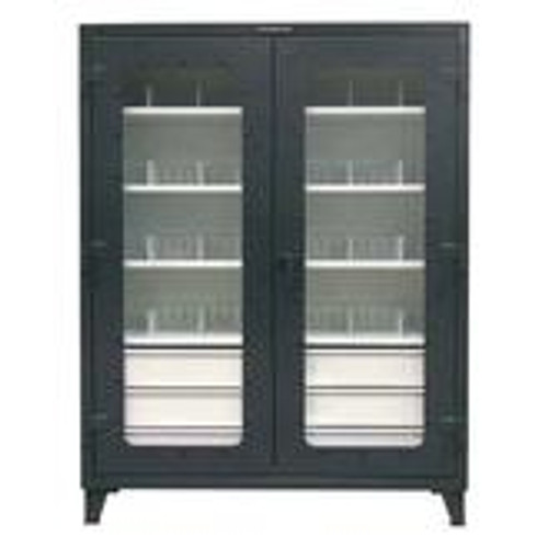 Clear View Cabinet with 6 Drawers and Removable Vertical Dividers