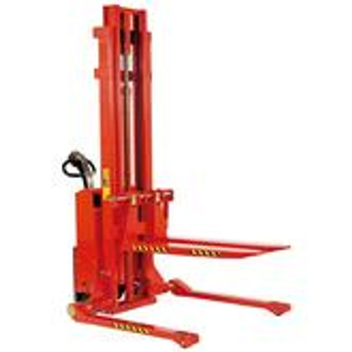 Logiflex Stacker w/Flex Carriage and Straddle Legs (Electric Lift/Electric Push) Logiflex Stacker w/Flex Carriage and Straddle Legs (Electric Lift/Electric Push)