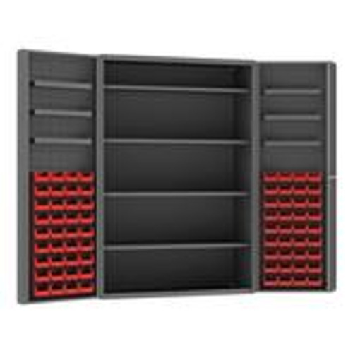 Durham Cabinet with 4 Shelves 6 Door Trays and 72 Bins