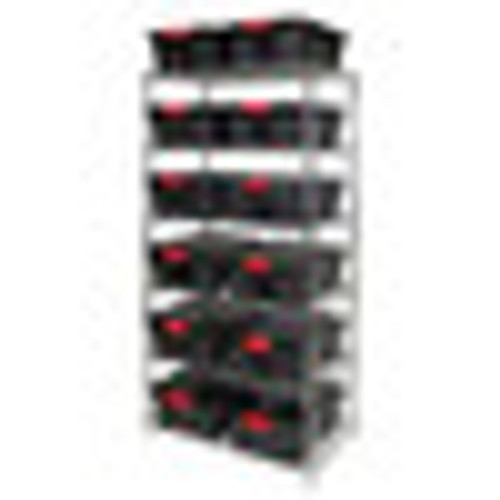 Quantum Black Latch Container Wire Shelving System