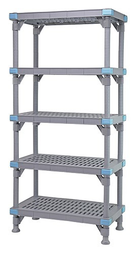 Quantum Millenia 5-Tier Vented Shelving Unit 24" Wide x 50" High