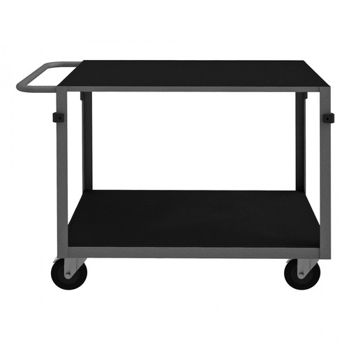 Durham IC2436315PO95 Instrument Cart with 2 Shelves and Polyolefin Casters