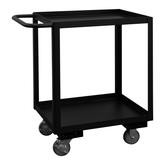 Durham Black Stock Cart with 2 Shelves