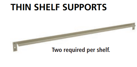 Tennsco L&T Thin Shelf Supports TS-