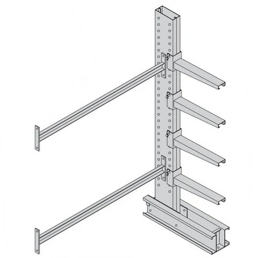 Meco Omaha AU8 Add-on Heavy Duty Cantilever Rack | Material Flow
