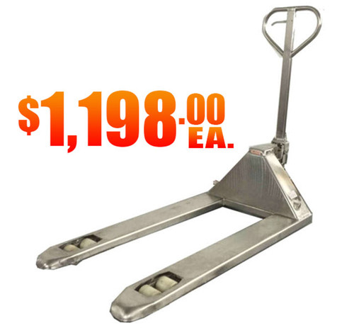Material Flow CPJ2748SS Stainless Steel Pallet Jack for Sale!
