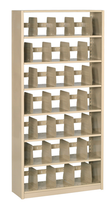 Tennsco LCT-8-4815-6 Tennsco L&T Boltless Shelving - 76 inch High 8 Shelves 7 Openings Tennsco LCT-8-4815-6 Tennsco L&T Boltless Shelving - 76 inch High 8 Shelves 7 Openings