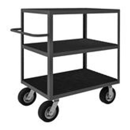Durham Instrument Cart with 3 Shelves and Semi-Pneumatic Casters