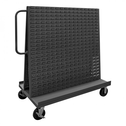 Durham A-Frame Truck with Pegboard and Louvered Panel AF-3048-PBLP-95 | Material Flow