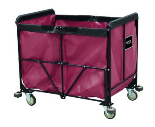 Collapsible Basket Truck Vinyl 8 Bushel Maroon