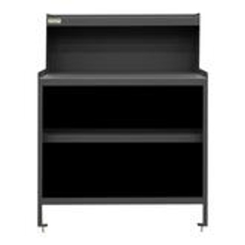 Durham Stationary Workstation 2 Shelf No Door