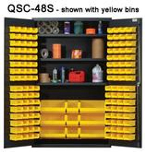 Quantum Heavy Duty All Welded Bin Cabinet - 48 inch Wide QSC-48S