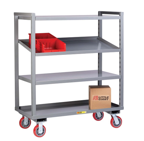 Little Giant Adjustable Height Multi-Shelf Truck 3 shelf Little Giant Adjustable Height Multi-Shelf Truck 3 shelf