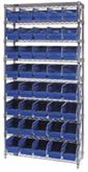 Quantum Store-More 6" Shelf Bin Wire Shelving System - Complete Package Model No. WR9-204 Quantum Store-More 6" Shelf Bin Wire Shelving System - Complete Package Model No. WR9-204