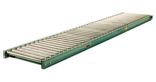 Roach 196G Medium Duty Galvanized Roller Gravity Conveyor 16" Roller Length - 17" Between Frame 