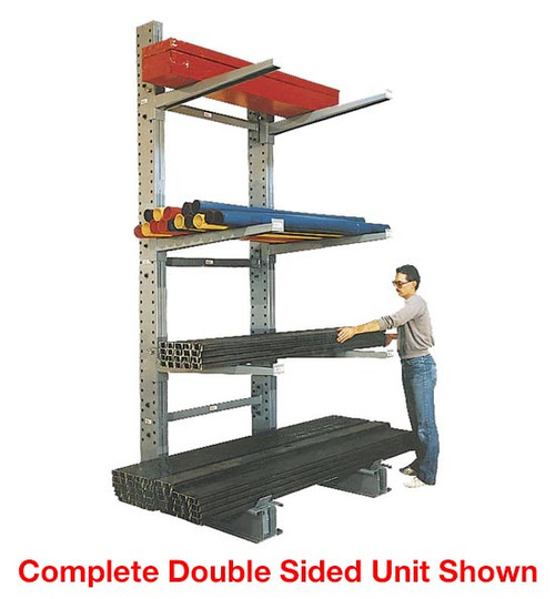 Meco Omaha Series 3000 Heavy Duty Cantilever Rack - Single Sided Upright - Columns Only