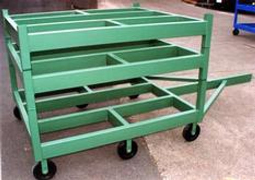 Material Flow Mobile Stacking Rack Base for 3 High System