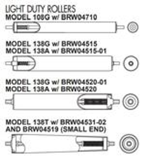 Roach Light Duty Conveyor Rollers