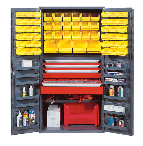 Quantum 36" Wide Heavy-Duty Specialty Bin Cabinet