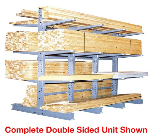 Meco Omaha Series 5000 Extra Heavy Duty Cantilever Racks - Double Sided Upright - Columns Only Meco Omaha Series 5000 Extra Heavy Duty Cantilever Racks - Double Sided Upright - Columns Only