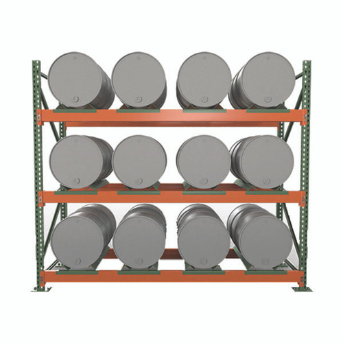 Material Flow SDPR12 Drum Storage Racks - 3 Level  for Sale