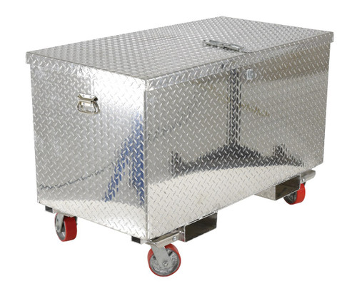 Aluminum Tread Plate Tool Boxes with Casters and Fork Pockets